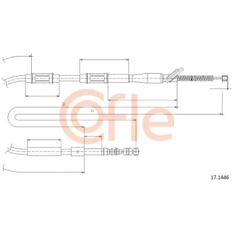 Tirette à câble, frein de stationnement COFLE
