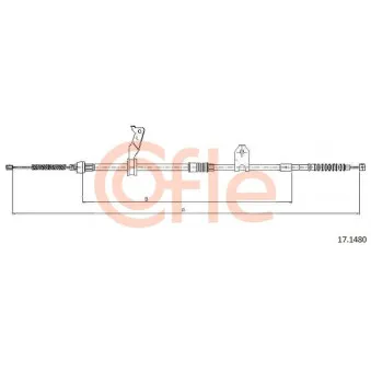 Tirette à câble, frein de stationnement COFLE