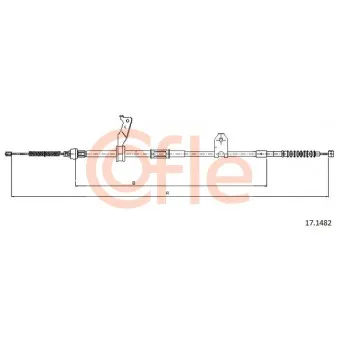 Tirette à câble, frein de stationnement COFLE