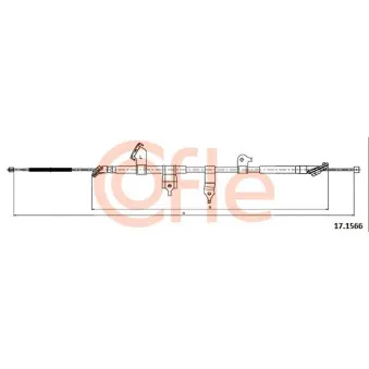 Tirette à câble, frein de stationnement COFLE