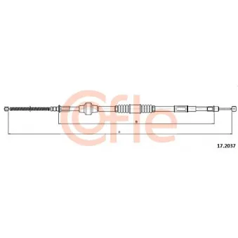 Tirette à câble, frein de stationnement COFLE