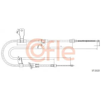 Tirette à câble, frein de stationnement COFLE