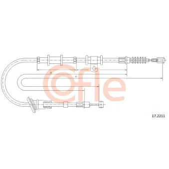 Tirette à câble, frein de stationnement COFLE