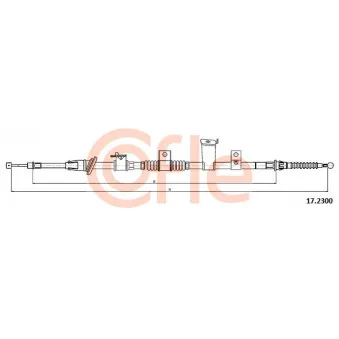 Tirette à câble, frein de stationnement COFLE 92.17.2300
