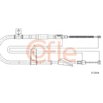 Tirette à câble, frein de stationnement COFLE