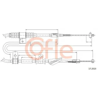 Tirette à câble, frein de stationnement COFLE