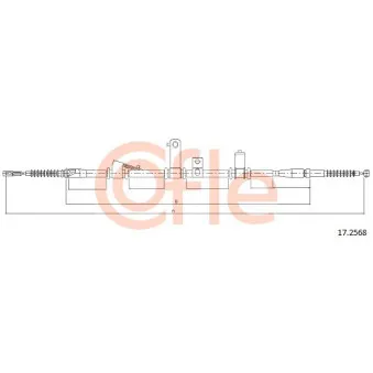 Tirette à câble, frein de stationnement COFLE