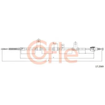 Tirette à câble, frein de stationnement COFLE