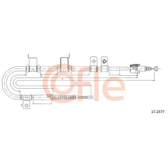 Tirette à câble, frein de stationnement COFLE