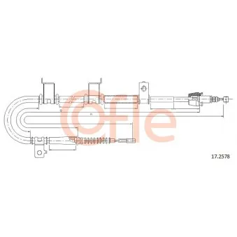 Tirette à câble, frein de stationnement COFLE