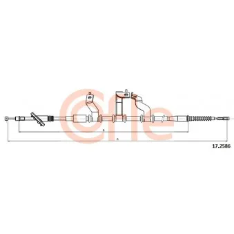 Tirette à câble, frein de stationnement COFLE