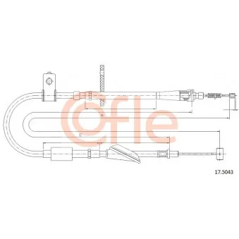 Tirette à câble, frein de stationnement COFLE