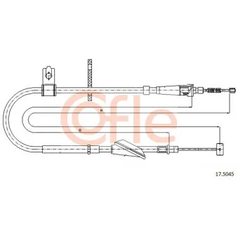 Tirette à câble, frein de stationnement COFLE