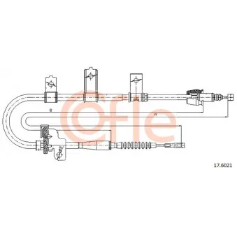 Tirette à câble, frein de stationnement COFLE