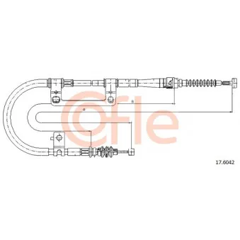 Tirette à câble, frein de stationnement COFLE