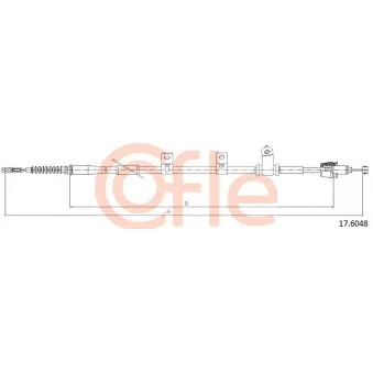 Tirette à câble, frein de stationnement COFLE