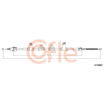 Tirette à câble, frein de stationnement COFLE