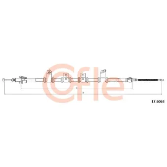 Tirette à câble, frein de stationnement COFLE