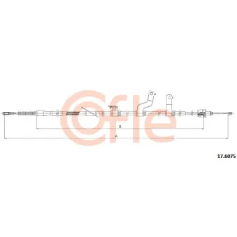 Tirette à câble, frein de stationnement COFLE