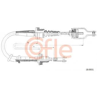 Tirette à câble, commande d'embrayage COFLE