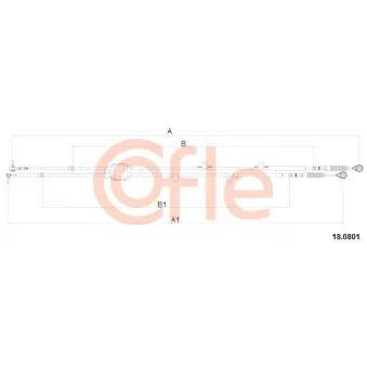 Tirette à câble, boîte de vitesse manuelle COFLE