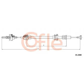 Tirette à câble, commande d'embrayage COFLE