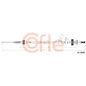 Tirette à câble, frein de stationnement COFLE 92.1E.LR003