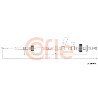 Tirette à câble, frein de stationnement COFLE 92.1E.LR004