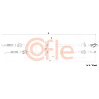Tirette à câble, boîte de vitesse manuelle COFLE