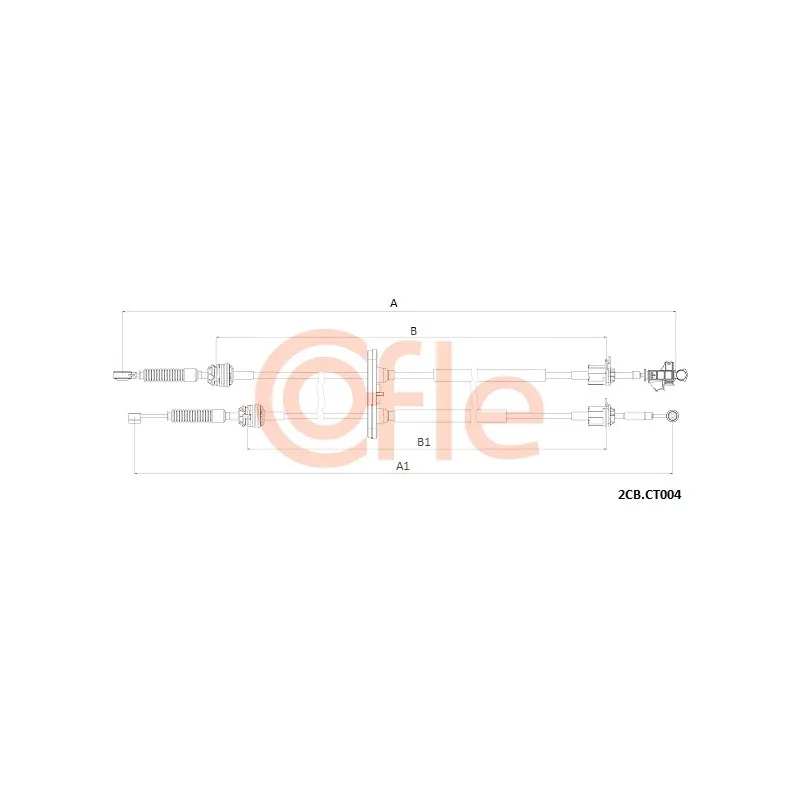 Tirette à câble, boîte de vitesse manuelle COFLE 92.2CB.CT004