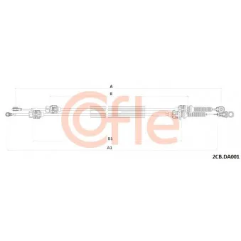 Tirette à câble, boîte de vitesse manuelle COFLE