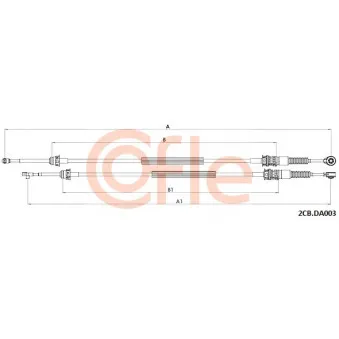 Tirette à câble, boîte de vitesse manuelle COFLE