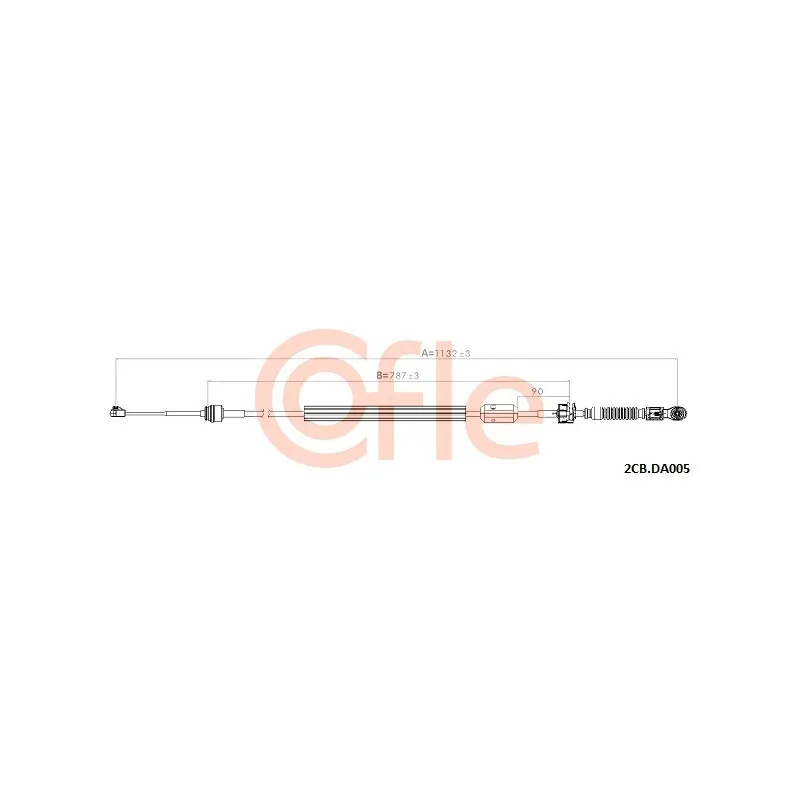 Tirette à câble, boîte de vitesse manuelle COFLE 92.2CB.DA005