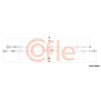 Tirette à câble, boîte de vitesse manuelle COFLE