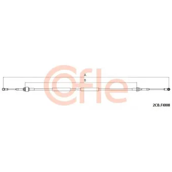 Tirette à câble, boîte de vitesse manuelle COFLE 92.2CB.FI008