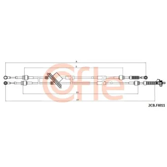 Tirette à câble, boîte de vitesse manuelle COFLE