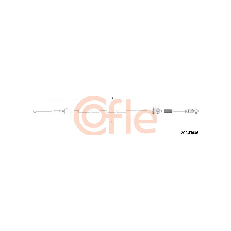 Tirette à câble, boîte de vitesse manuelle COFLE 92.2CB.FI036