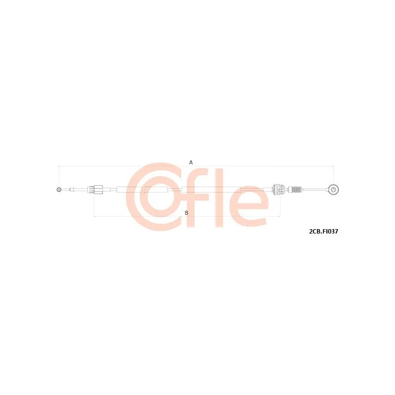 Tirette à câble, boîte de vitesse manuelle COFLE 92.2CB.FI037