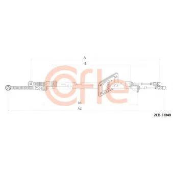 Tirette à câble, boîte de vitesse manuelle COFLE