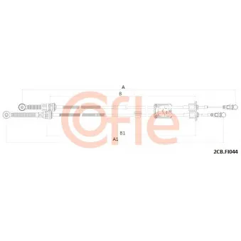 Tirette à câble, boîte de vitesse manuelle COFLE