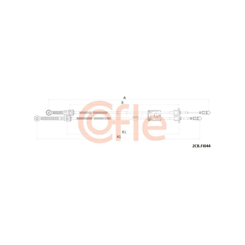 Tirette à câble, boîte de vitesse manuelle COFLE 92.2CB.FI044