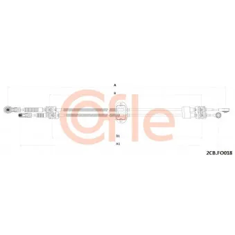 Tirette à câble, boîte de vitesse manuelle COFLE