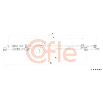 Tirette à câble, boîte de vitesse manuelle COFLE