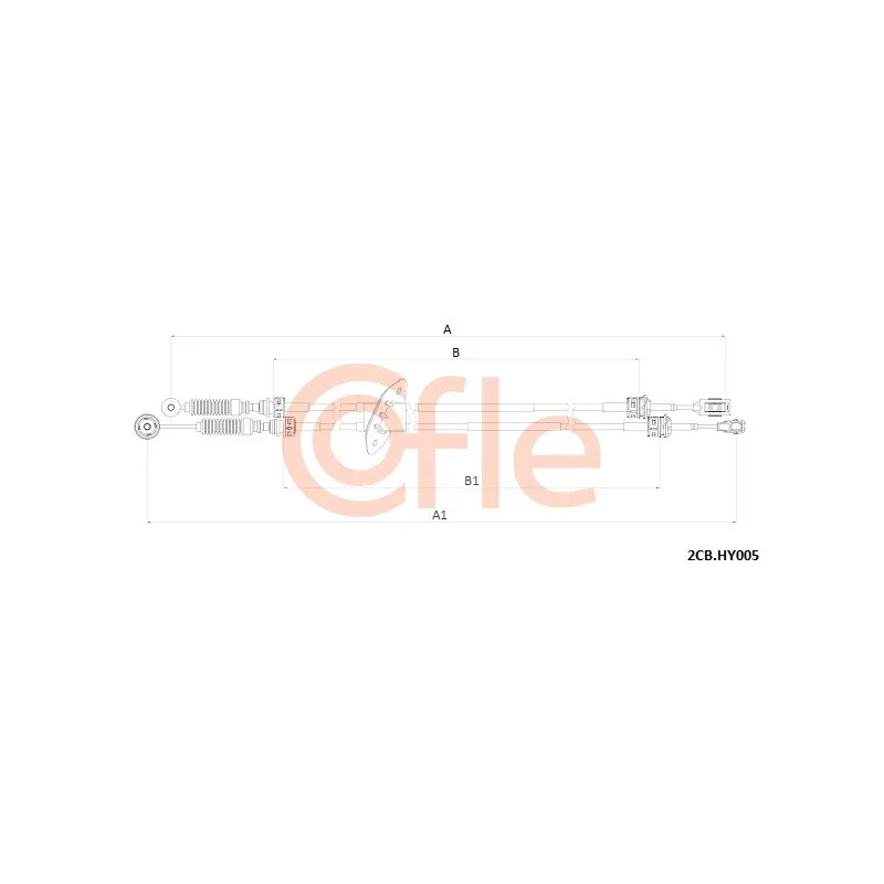 Tirette à câble, boîte de vitesse manuelle COFLE 92.2CB.HY005