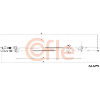 Tirette à câble, boîte de vitesse manuelle COFLE