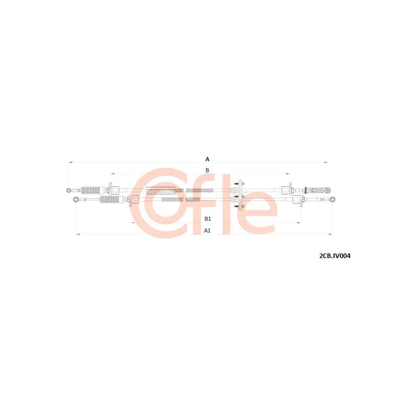 Tirette à câble, boîte de vitesse manuelle COFLE 92.2CB.IV004