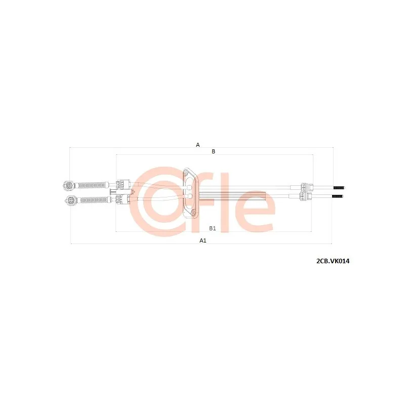 Tirette à câble, boîte de vitesse manuelle COFLE 92.2CB.VK014