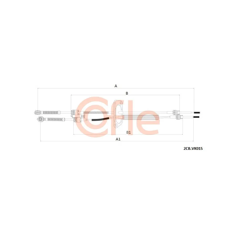 Tirette à câble, boîte de vitesse manuelle COFLE 92.2CB.VK015
