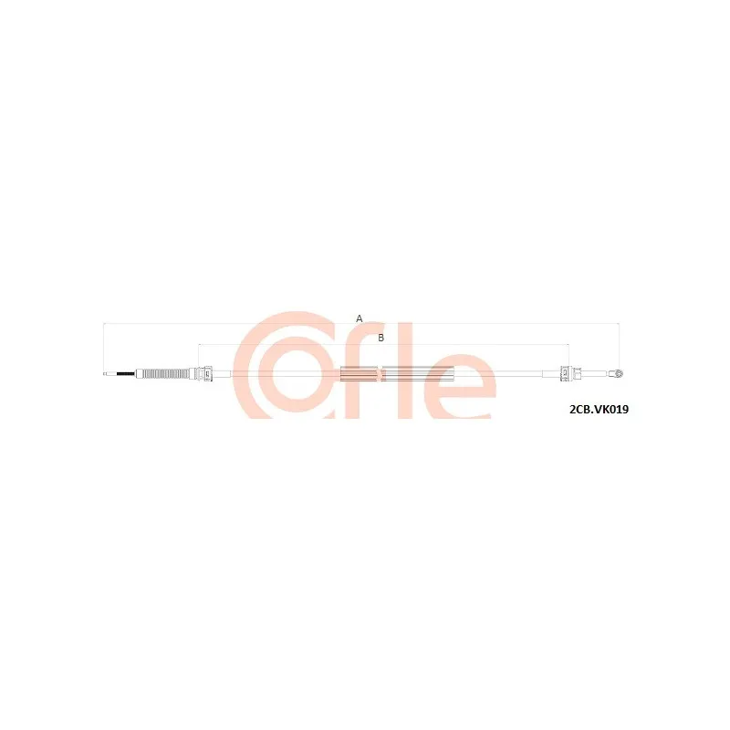 Tirette à câble, boîte de vitesse manuelle COFLE 92.2CB.VK019