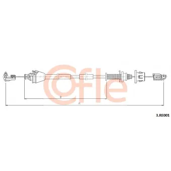 Câble d'accélération COFLE